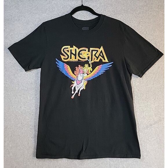 SHE-RA and Swiftwind Black T-shirt American Classics 100% Cotton Size Medium EUC - Picture 1 of 7
